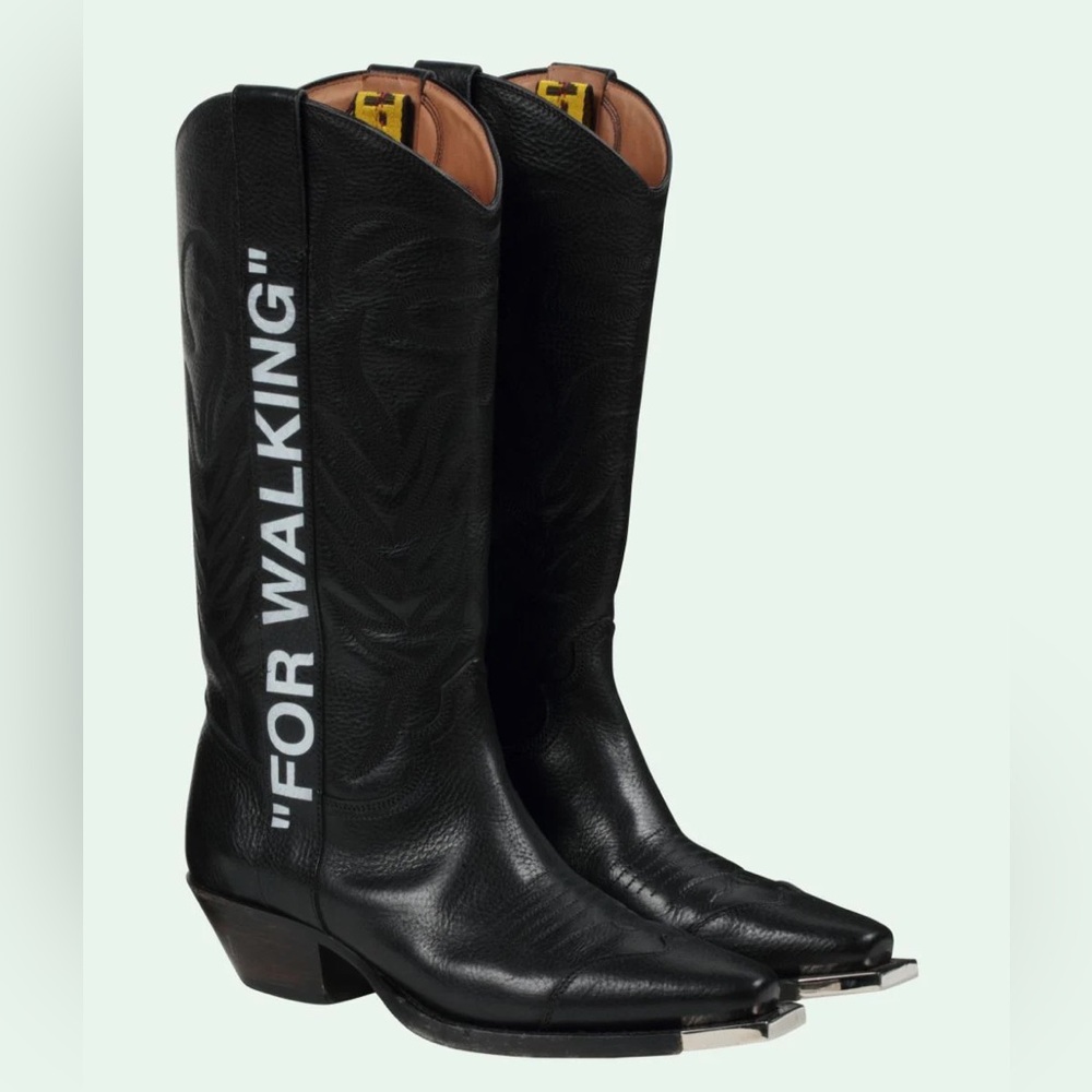 Off-White “For Walking” Cowboy Boots